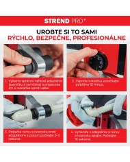 Zváračka Strend Pro PPR 63B, polyfúzna, 1500W, 20-63 mm, na plastové rúrky, 14 dielna