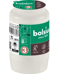 Náplň Bolsius, 50 h, 152 g, 57x94 mm, do kahanca, biela, olej