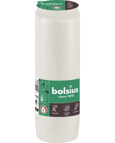 Náplň Bolsius, 110 h, 342 g, 57x177 mm, do kahanca, biela, olej