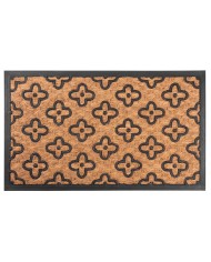 Rohožka MagicHome RBP 196, pred dvere, Flowers, 45x75 cm, guma/panama
