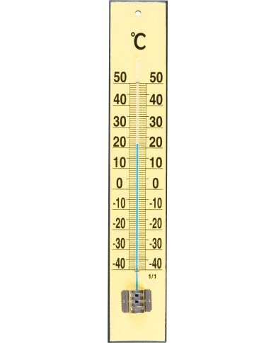 Teplomer Strend Pro, TMM-018 Yellow Flatter, vonkajší, 450x80x20 mm, drevený