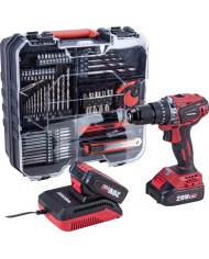 Skrutkovač Worcraft CHD-S20LiBAT ShareSYS 20V, Li-ion, bezuhlíkový, 2x akumulátor 2.0Ah, nabíjačka, set s príslušenstvom 73ks, v