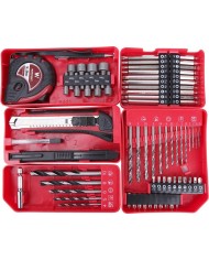 Skrutkovač Worcraft CHD-S20LiBAT ShareSYS 20V, Li-ion, bezuhlíkový, 2x akumulátor 2.0Ah, nabíjačka, set s príslušenstvom 73ks, v