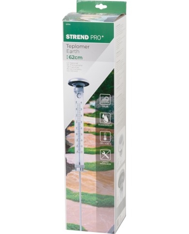 Teplomer Strend Pro, TMSH-149 Earth, záhradný, 620x90 mm, solárny, ABS