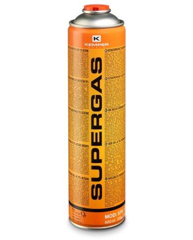 Kartuš KEMPER 575, 600 ml, 330 g, SUPERGAS, Propán-Bután, štandardný závit