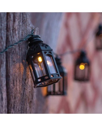 Reťaz Strend Pro Garden, lampáš, solárna, 10x LED, 1,8+2 m