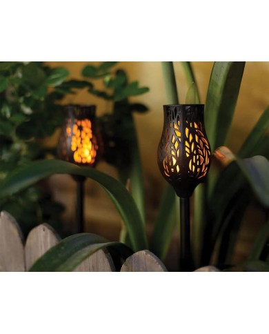 Lampa Strend Pro Garden, tulipán, 12x LED, 8x8x53 cm, bal. 2 ks