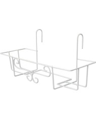 Držiak Strend Pro, vešiak, kovový, na kvetináč, na zábradlie, 65 cm