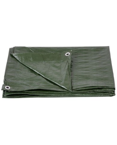 Plachta Tarpaulin Light 2x4 m, 65 g/m, zakrývacia, zelená, s okami