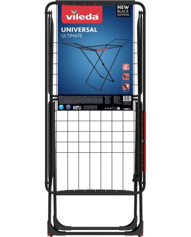 Sušiak na prádlo Vileda Universal, na bielizeň, čierny, skladací, 18 m
