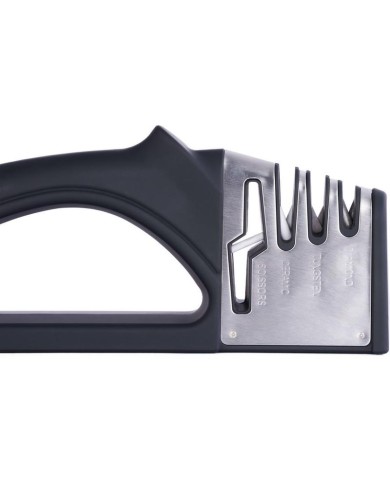 Ostrič MagicHome, na nožnice a kuchynské nože, brúska, 4v1, čierny