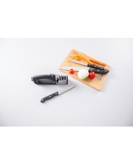 Ostrič MagicHome, na nožnice a kuchynské nože, brúska, 4v1, čierny