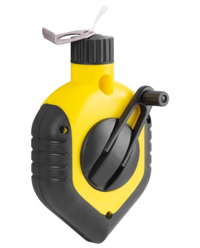 Šnúra murárska Strend Pro G536 L-30 m, s navíjačom + modrý murársky značkovací púder (prášok)