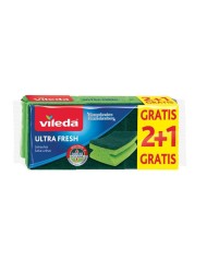 Hubka Vileda Ultra Fresh, špongia na riad, 2+1 ks
