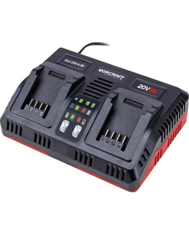 Nabíjačka Worcraft CLC-20V-4.5D ShareSYS, séria S20Li, 2x aku, rýchlonabíjačka