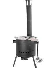 Súprava kotlová Partyset, zabíjačková, komplet, guľášová, 22 lit. kotlík, s naberačkou, pokrievkou a varechou