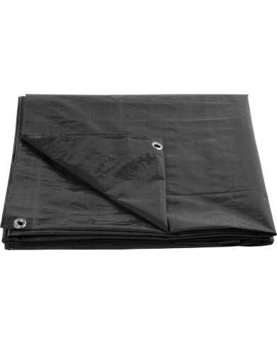 Plachta Tarpaulin Strong 10x15 m, 200 g/m, zakrývacia, antracit, s okami
