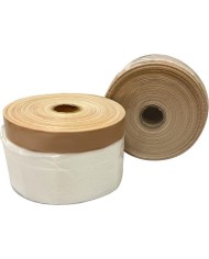 Fólia krycia Strend Pro, 1100 mm, L-25 m, PE, maliarska, s látkovou lepiacou páskou, zakrývacia na podlahu