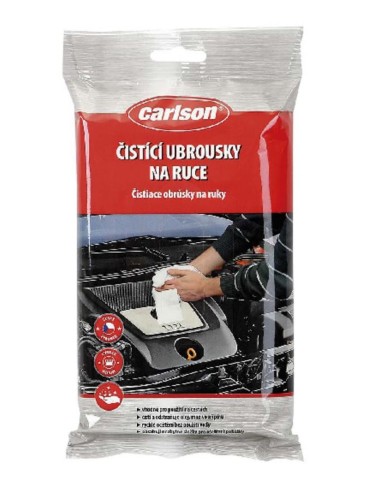 Obrúsky čistiace carlson, na ruky, na auto, 26 ks