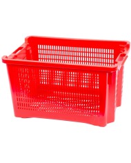 Prepravka ICS M402000, 40 lit., 56x35x31 cm, perforovaná, červená