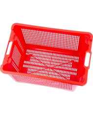 Prepravka ICS M402000, 40 lit., 56x35x31 cm, perforovaná, červená