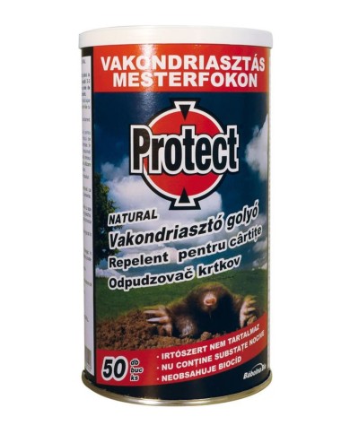 Odpudzovač krtov PROTECT NATURAL, 50 ks guličiek