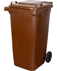 Nádoba ICS GB4, 240 lit., hnedá, popolnica na odpad