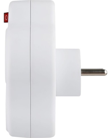 Zásuvka Strend Pro, rozbočovacia, rozdvojka, biela, 2x 16 A, USB A+C, vypínač