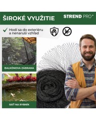 Sieť Strend Pro, 8x8 m, oko 25 mm, proti vtákom, PE