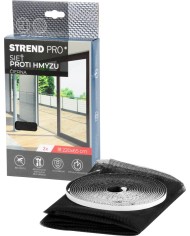 Sieť FlyScreen2 220x65 cm, proti hmyzu a komárom, na balkónové dvere, čierna PE, bal. 2 ks