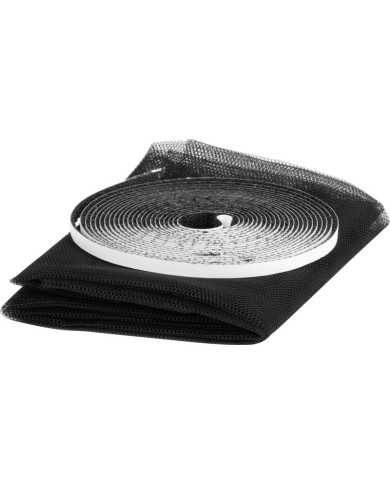 Sieť FlyScreen2 220x65 cm, proti hmyzu a komárom, na balkónové dvere, čierna PE, bal. 2 ks