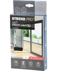 Sieť FlyScreen2 220x65 cm, proti hmyzu a komárom, na balkónové dvere, čierna PE, bal. 2 ks