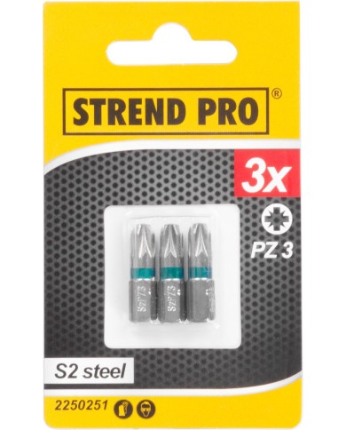 Bit Strend Pro Pozidriv, PZ 3, bal. 3 ks