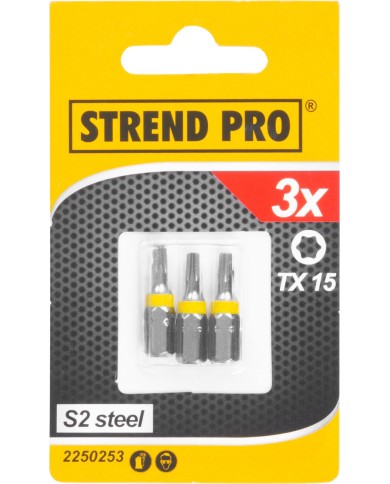 Bit Strend Pro Torx, TX 15, bal. 3 ks