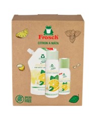 Súprava darčeková Frosch, citrón a mäta, 50 ml + 300 ml + 500 ml