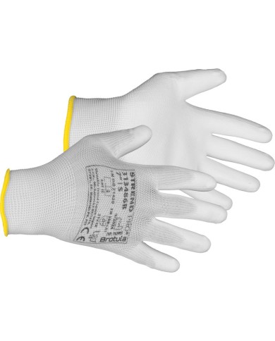 Rukavice ST BROTULA White 07/S záhradné, biele, s blistrom