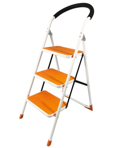 Schodíky Strend Pro WRH2062, 3 stupienkové, nosn. 150 kg, oranžové