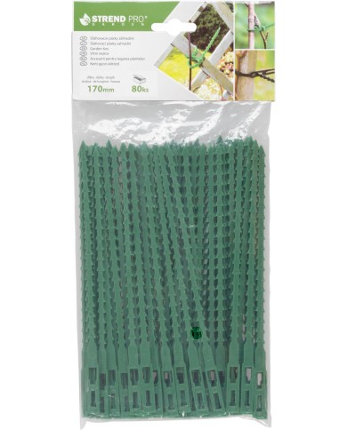 Páska Garden HG6171-B, viazacia na rastliny, bal. 80 ks, zelená, 170 mm