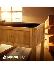 Záhon Strend Pro Garden, 89x33x76 cm, so spodnou policou, drevo, vyvýšený, s nohami