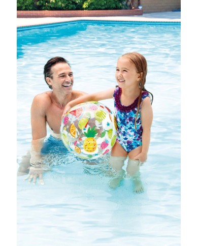 Lopta Intex® 59040NP Lively Print, plážová, detská, nafukovacia, do vody, mix dizajnov, 51 cm