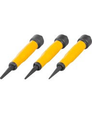 Sada dierovačov Strend Pro Premium, 3 dielna, Bi-materiál rukoväť, 1-2-3"/32"