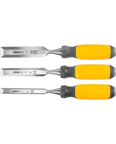 Sada dlát Strend Pro Premium, na drevo, 12-19-25 mm