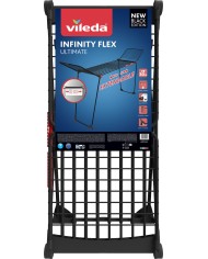 Sušiak na prádlo Vileda Infinity FLEX, na bielizeň, čierny, skladací, 30 m