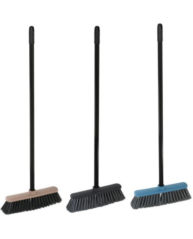 Metla York CARLA, plastová násada 120 cm, mix farieb, 32x9x127 cm