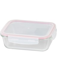 Dóza MagicHome, obdĺžniková, 1000 ml, s vekom, Clip, sklenená