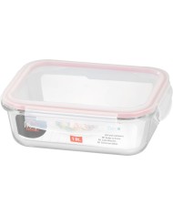 Dóza MagicHome, obdĺžniková, 1000 ml, s vekom, Clip, sklenená