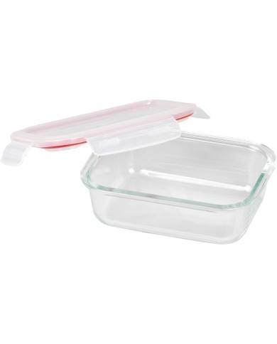 Dóza MagicHome, obdĺžniková, 650 ml, s vekom, Clip, sklenená