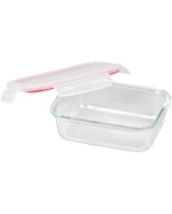 Dóza MagicHome, obdĺžniková, 650 ml, s vekom, Clip, sklenená