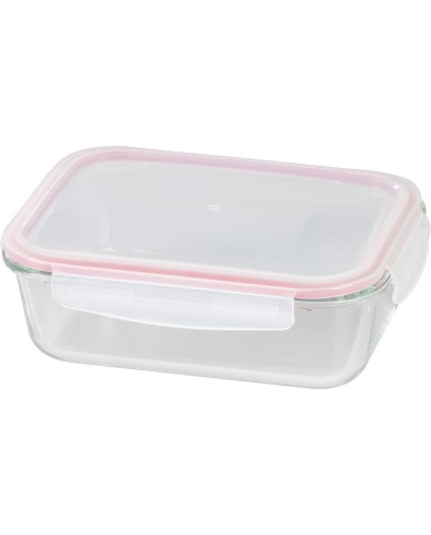 Dóza MagicHome, obdĺžniková, 1500 ml, s vekom, Clip, sklenená