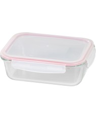 Dóza MagicHome, obdĺžniková, 1500 ml, s vekom, Clip, sklenená